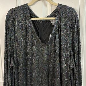 Ashley Stewart Black Sparkly Jumpsuit NWT! Size 26/28